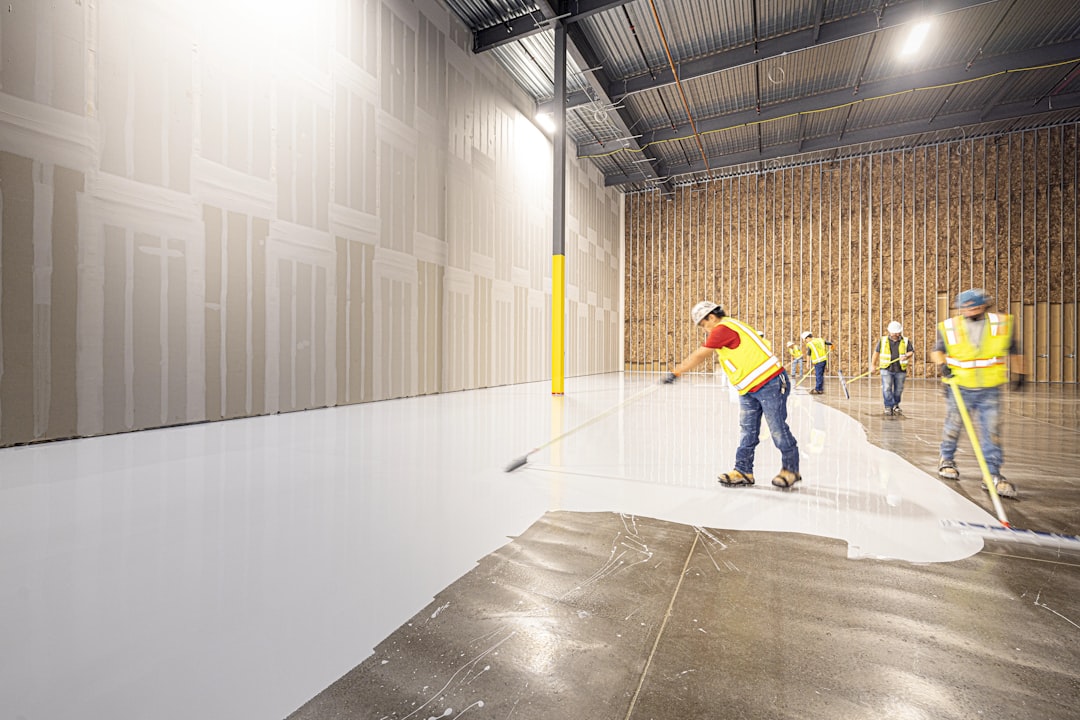 Polished concrete commercial floor — premises presentation theme