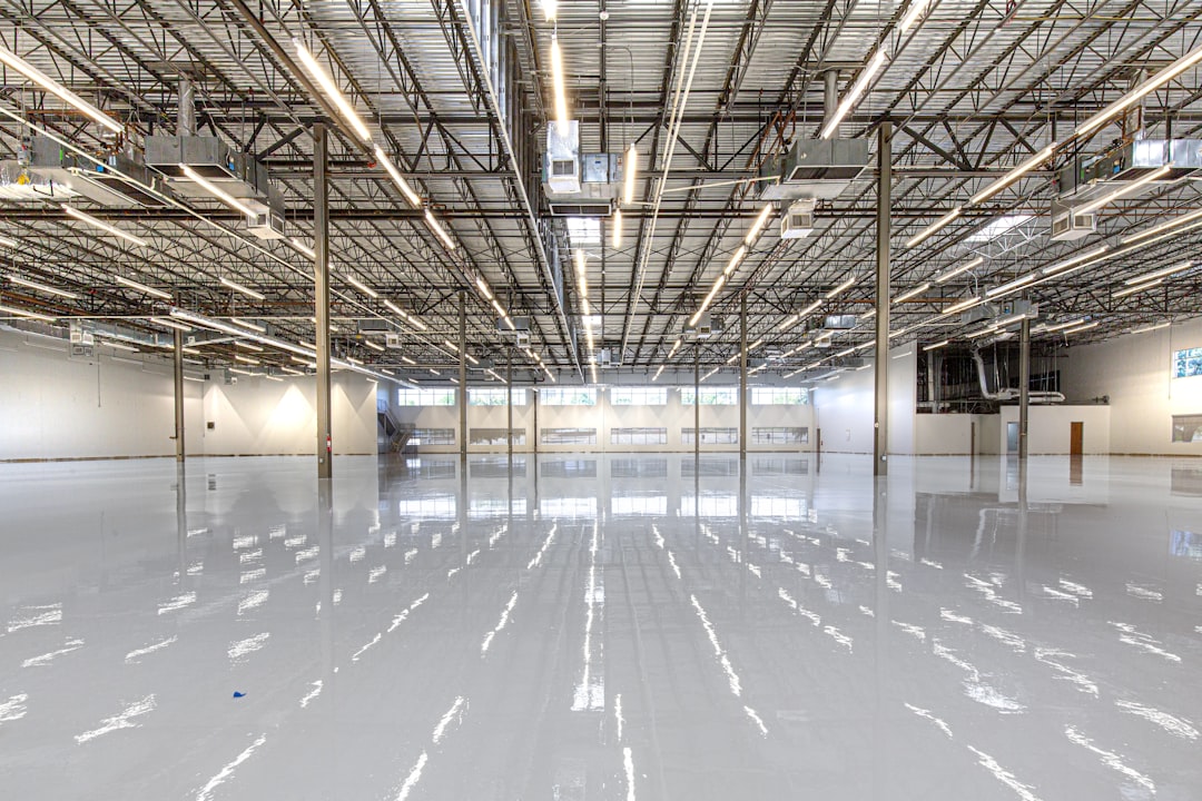 Industrial warehouse floor — cleaning service direction